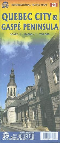 Quebec City & Gaspe ITM Map 1e