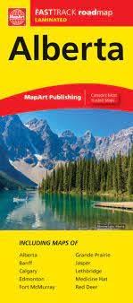 Alberta Fast Track Laminated MapArt Map