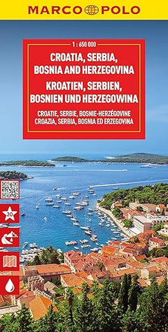 Croatia Serbia Bosnia Herzegovina Marco Polo Map
