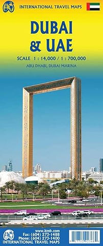 Dubai, UAE & Northern Oman ITM Travel Map 4e