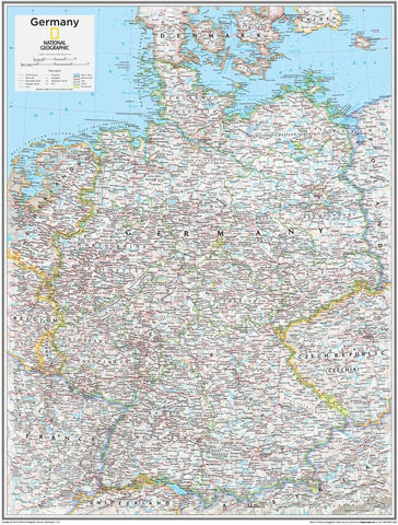 Germany Classic Wall Map 24" X 30"