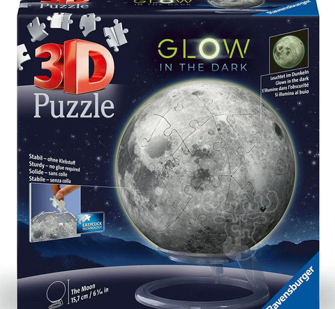 3D Glow-In-The-Dark Moon Puzzle 72pcs