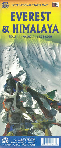 Everest & Himalaya ITM Travel Map 2e