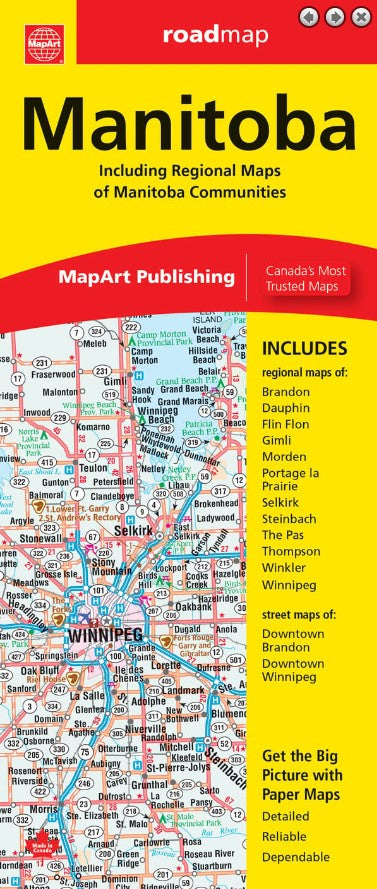 Manitoba MapArt Map