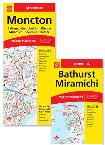 Moncton MapArt Map