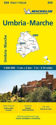 Italy: Umbria, Marche Michelin Map 359