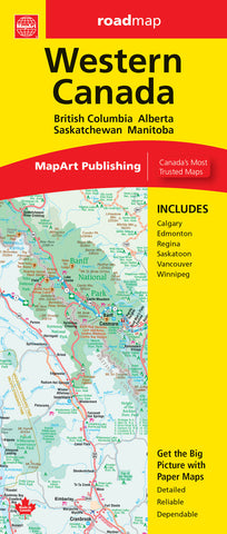 Western Canada MapArt Map
