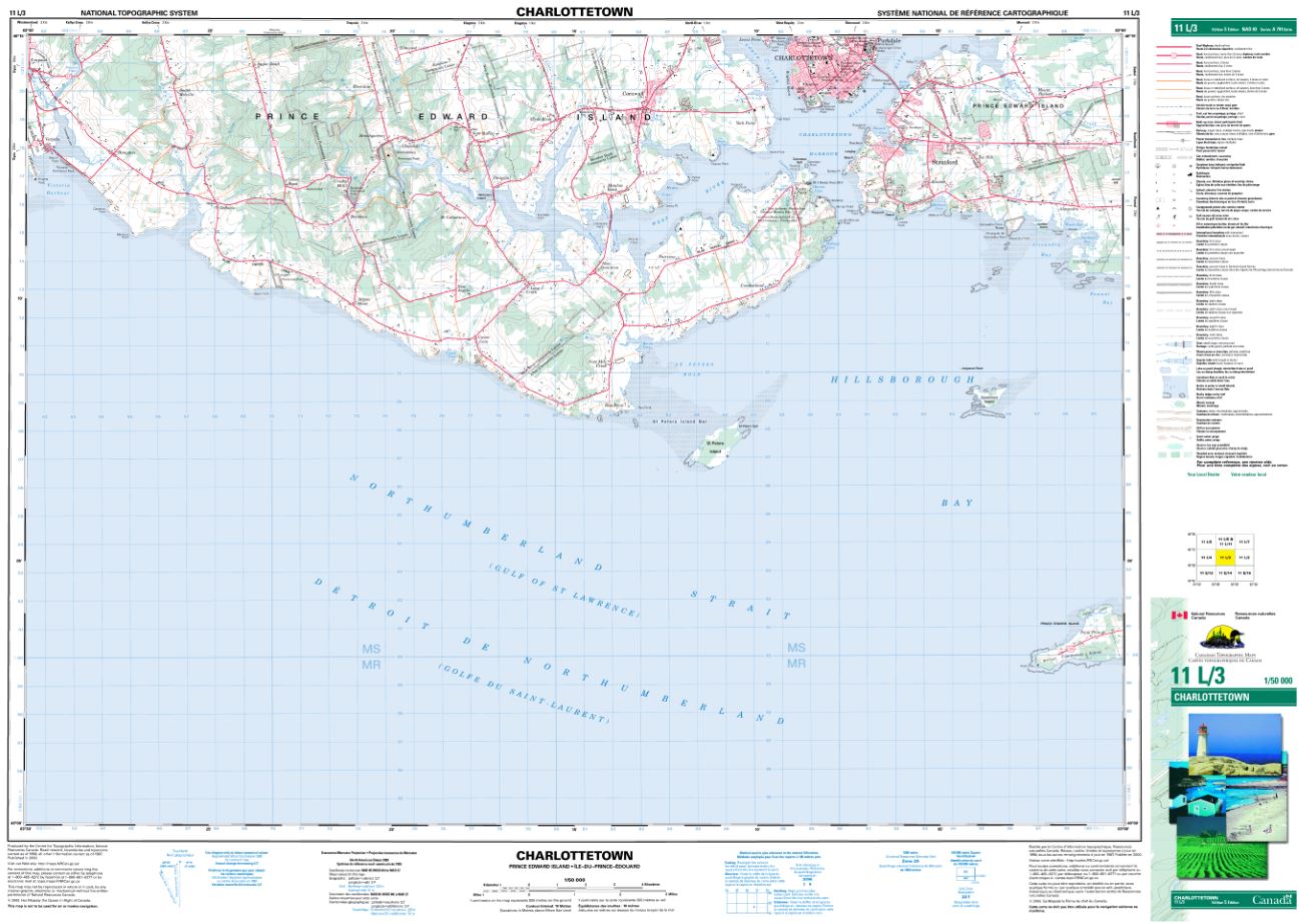 11L/03 Charlottetown Topographic Map Prince Edward Island