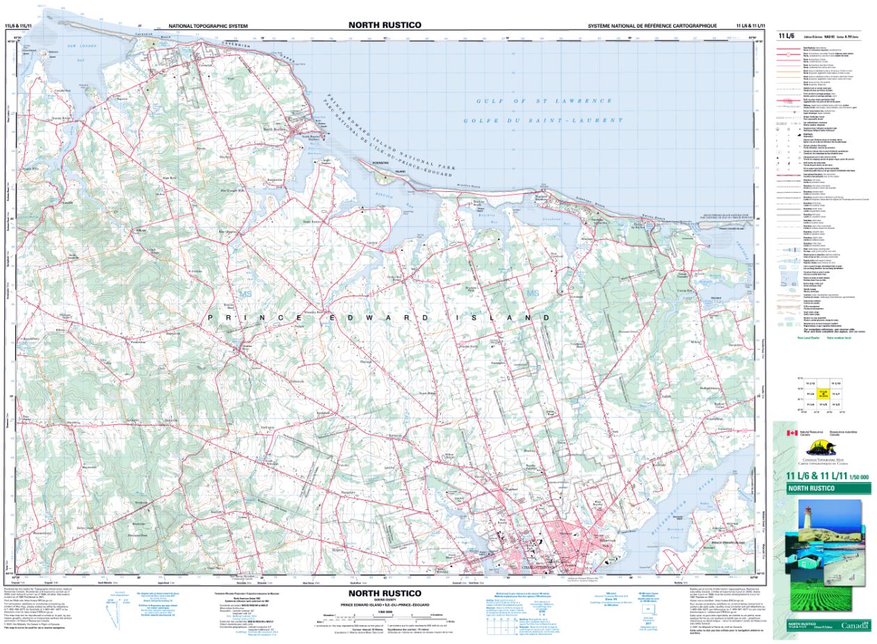 11L/06 & 11L/11 North Rustico Topographic Map Prince Edward Island