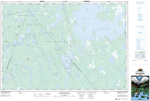 21A/03 Lake Rossignol Topographic Map Nova Scotia