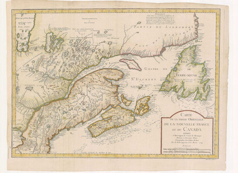 2307/1 Eastern Canada, 1744, Bellin