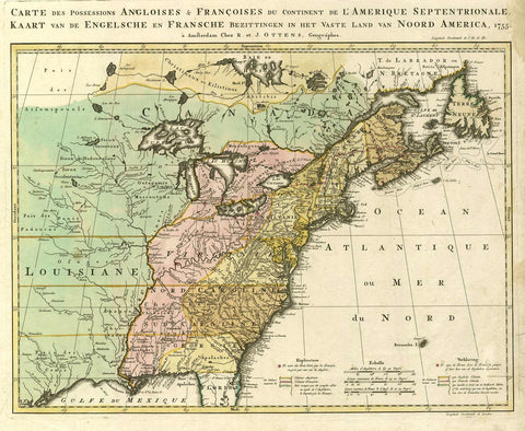 2492/1 Eastern Canada and Eastern US, 1755, Ottens
