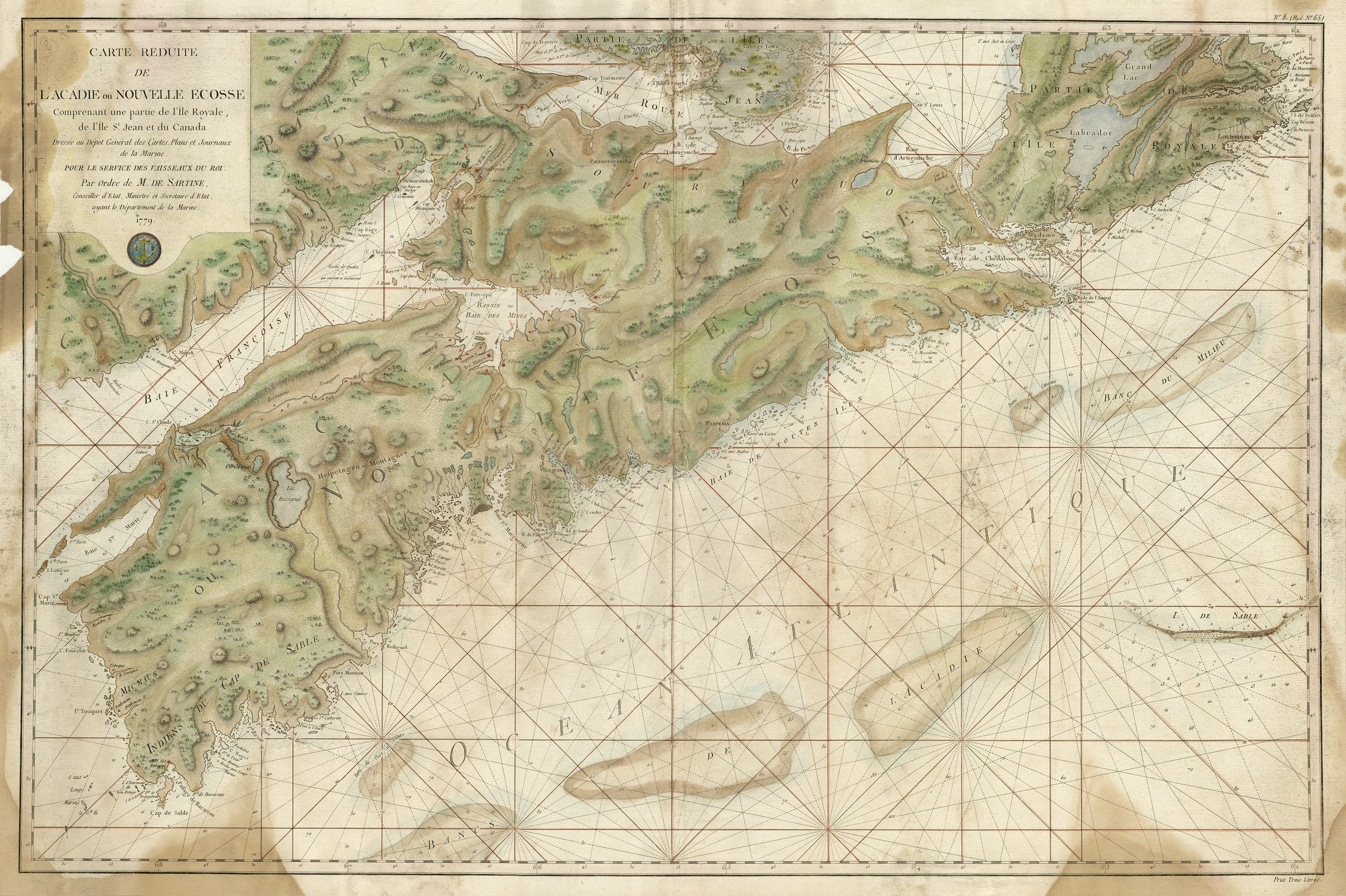 3411 Nova Scotia, 1779, de Sartine