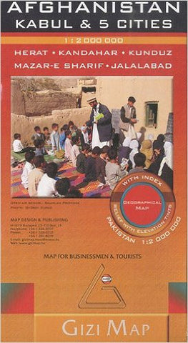 Afghanistan & Kabul Gizi Travel Map