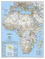 Africa Classic Wall Map 36" x 46"