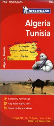 Algeria & Tunisia Michelin Map 743
