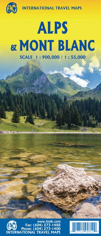 Alps & Mont Blanc ITM Map 1e