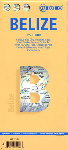 Belize Borch Travel Map
