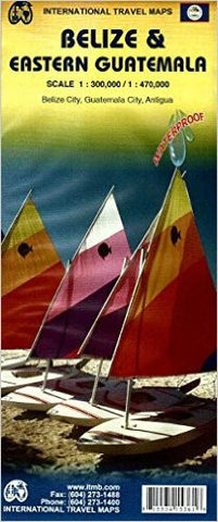 Belize & Eastern Guatemala ITM Travel Map 7e