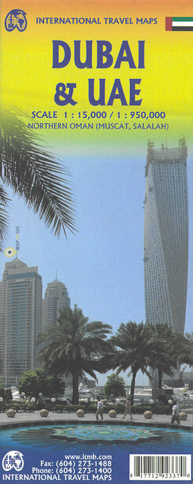 Dubai, UAE & Northern Oman ITM Travel Map 3e