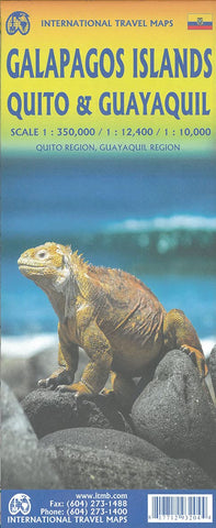 Galapagos Islands, Quito & Guayaquil ITM Map 9e