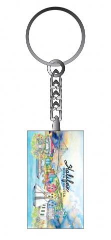 Halifax Glass Key Tag