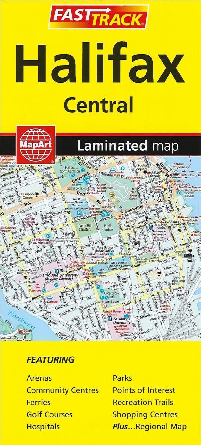Halifax Fast Track Laminated Map