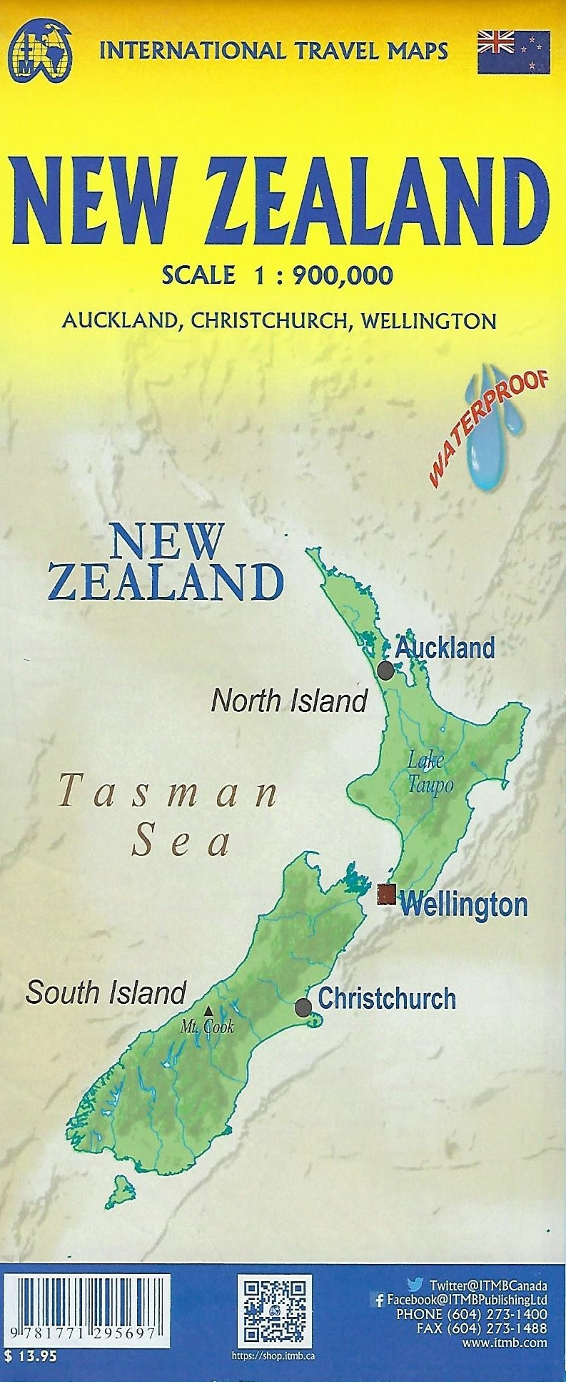 New Zealand ITM Travel Map 9e