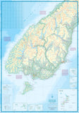 New Zealand South Island ITM Travel Map 1e