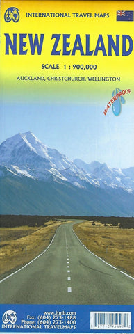 New Zealand ITM Travel Map 9e