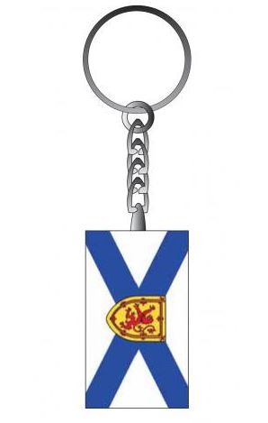 Nova Scotia Flag Glass Key Tag