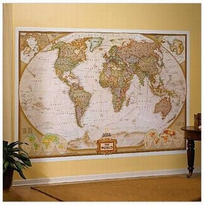 World Executive Mural Wall Map 110"x76"