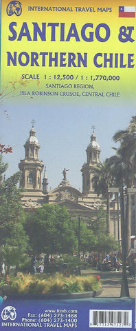Santiago & Northern Chile ITM Travel Map 5e