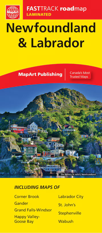 Newfoundland & Labrador Fast Track MapArt Map