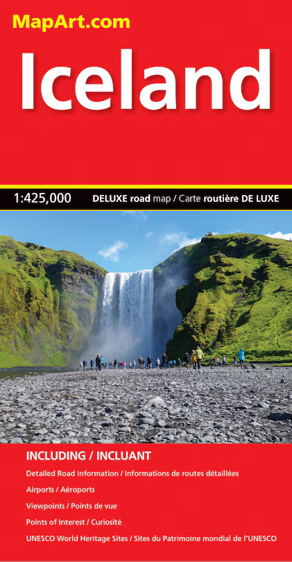 Iceland Deluxe MapArt Road Map