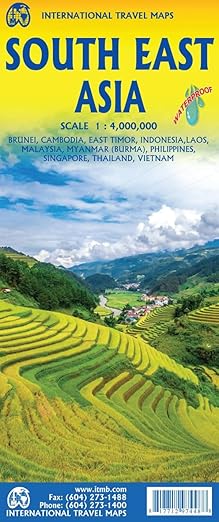 South East Asia ITM Travel Map 8e