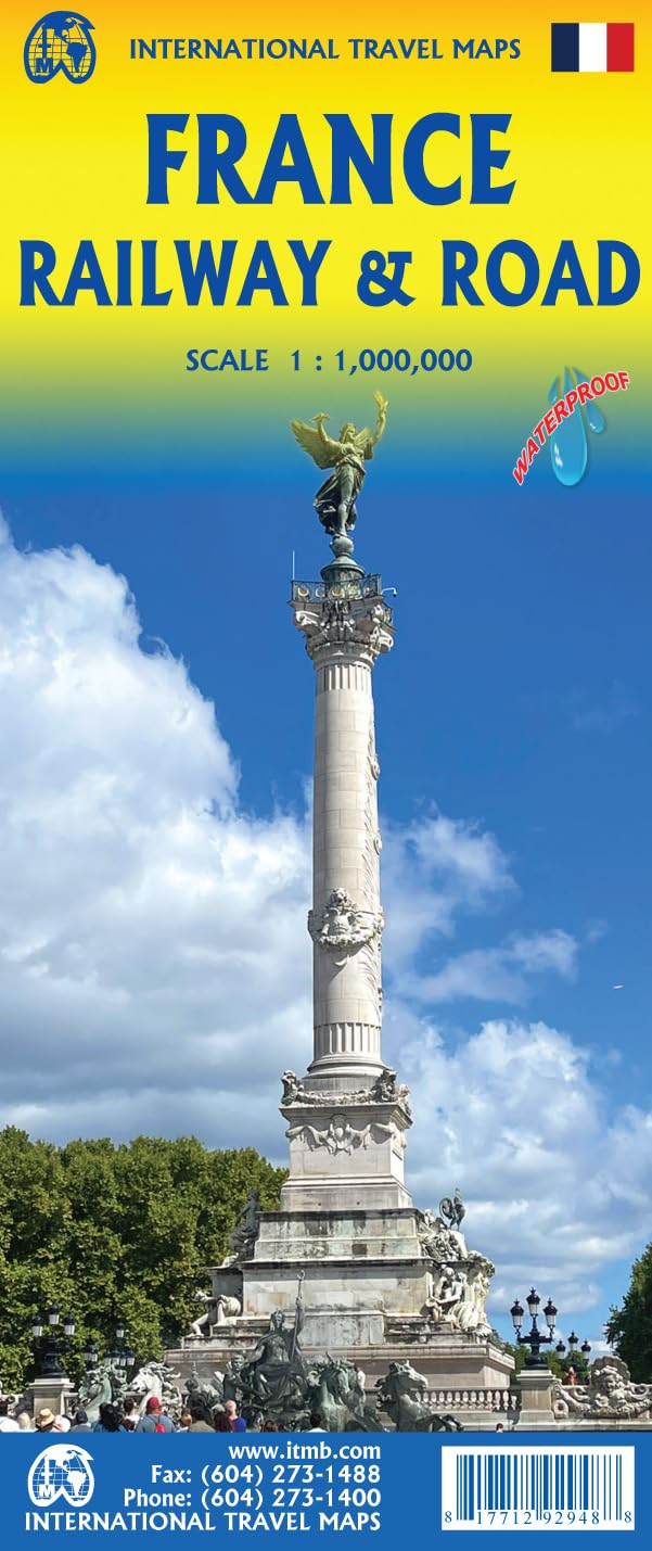 France Railway & Road ITM Map 4e