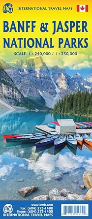 Banff & Jasper National Parks ITM Map 5e