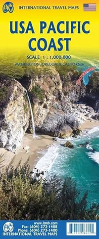 USA Pacific Coast ITM Travel Map 4e