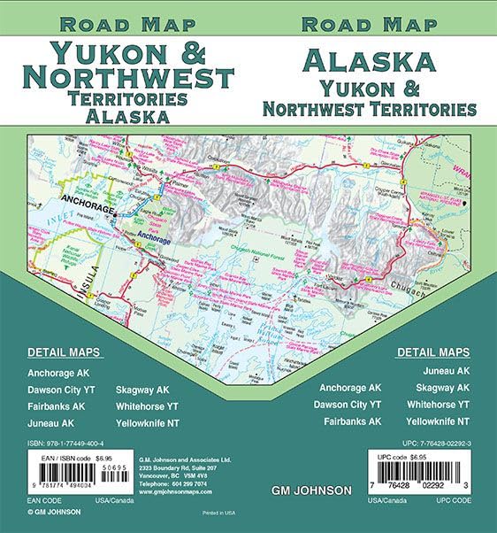 Yukon, NWT, Alaska GM Johnson Map