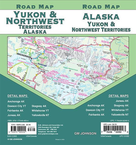 Yukon, NWT, Alaska GM Johnson Map