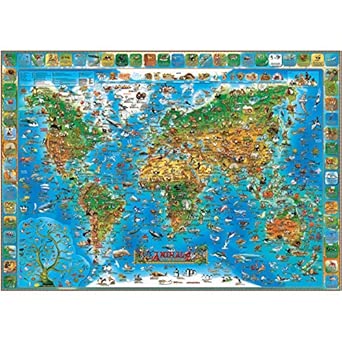 Animals of the World Wall 54 x 39