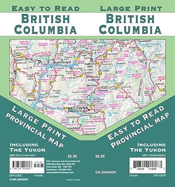 British Columbia GM Johnson Map