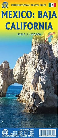 Mexico: Baja California ITM Travel Map 8e