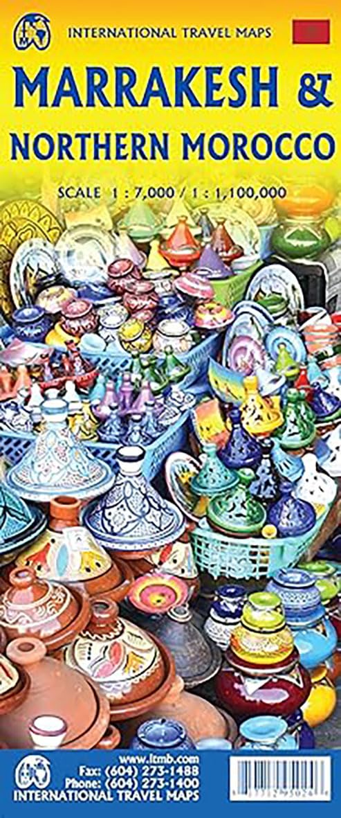 Marrakesh & Northern Morocco ITM Travel Map