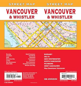Vancouver / Whistler GM Johnson Map