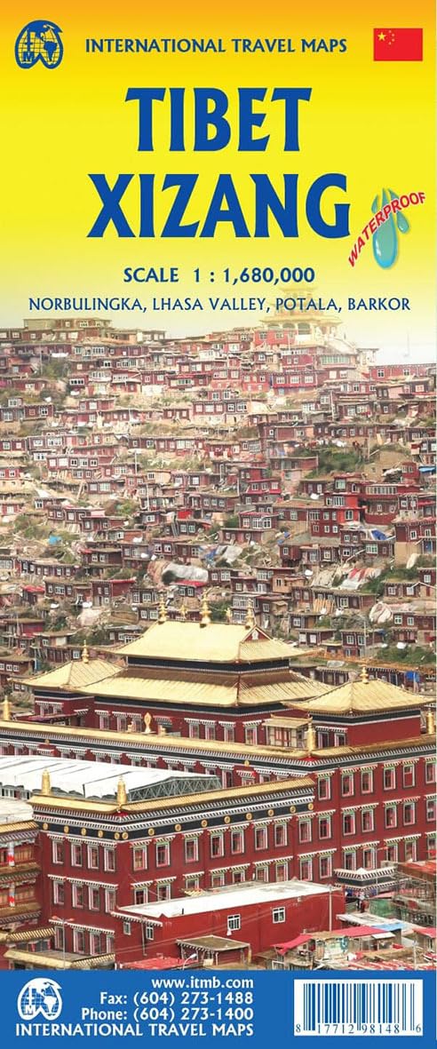Tibet ITM Travel Map 3e