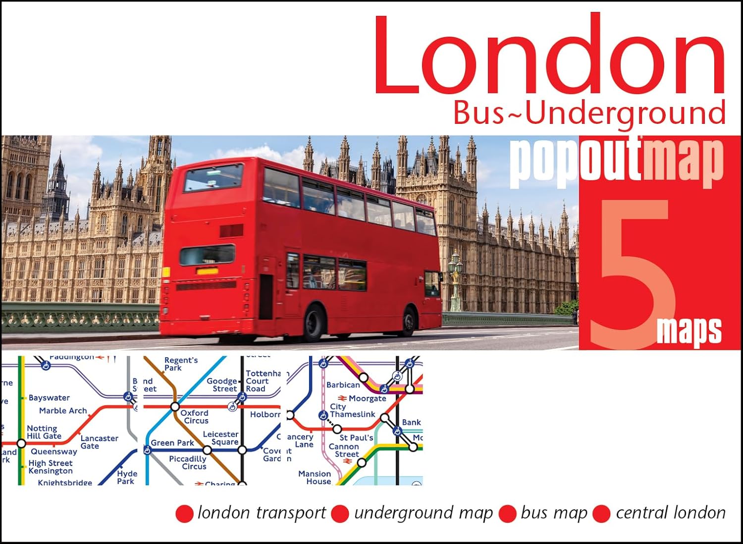 London Bus ~ Underground Popout Map