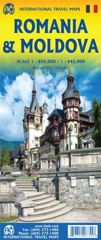Romania & Moldova ITM Travel Map 2e
