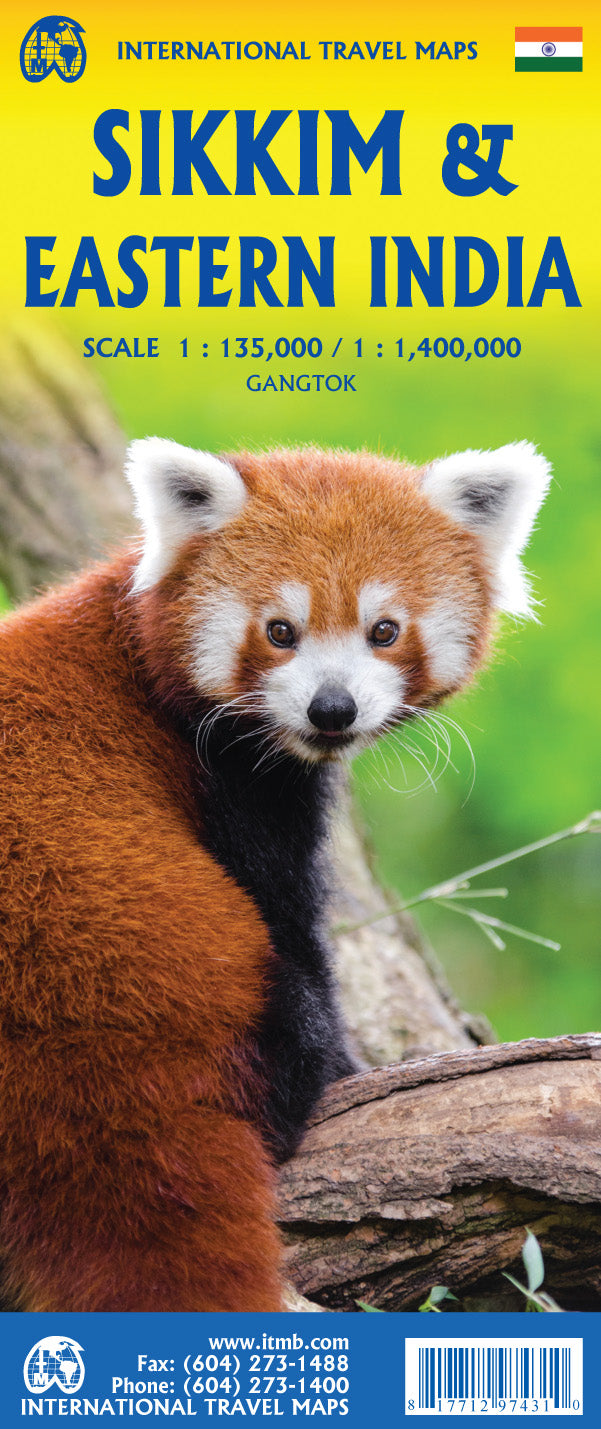 Sikkim & Eastern India ITM Travel Map